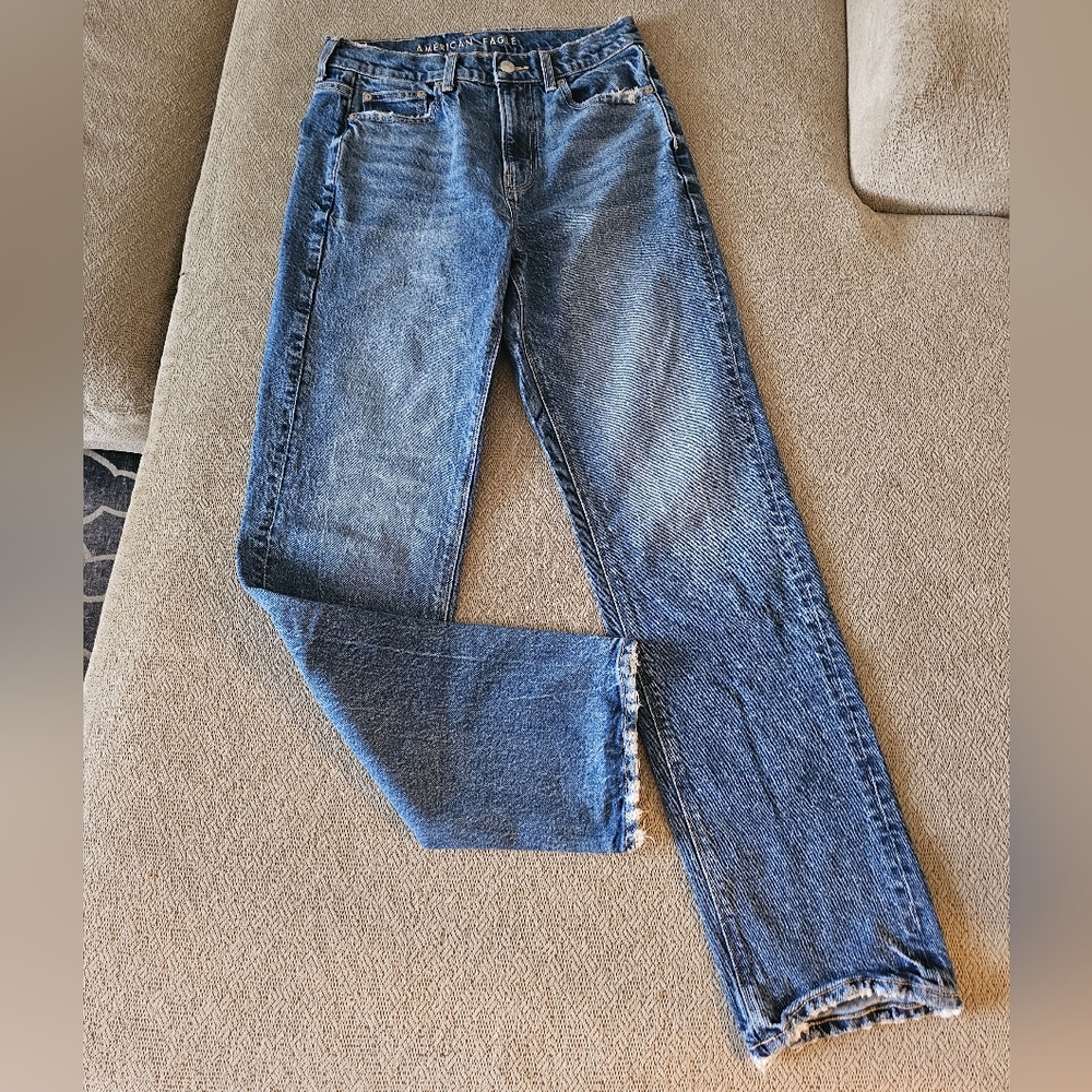 American Eagle Outfitters High Rise Blue Jeans